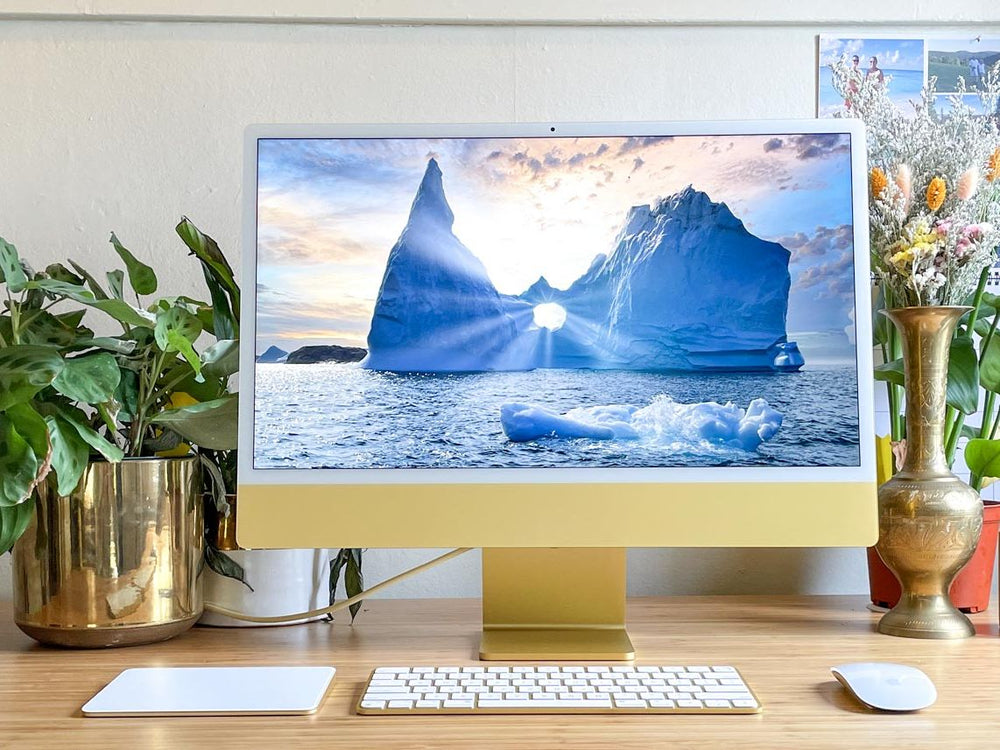 Apple iMac with VESA Mount (Retina 4.5K, 24" 2021, 2 TBT3 + 2 USB-C, M1)